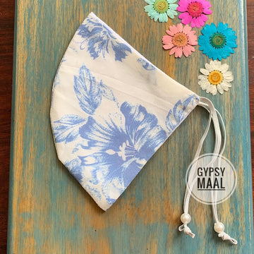 Blue Porcelain Face Mask
